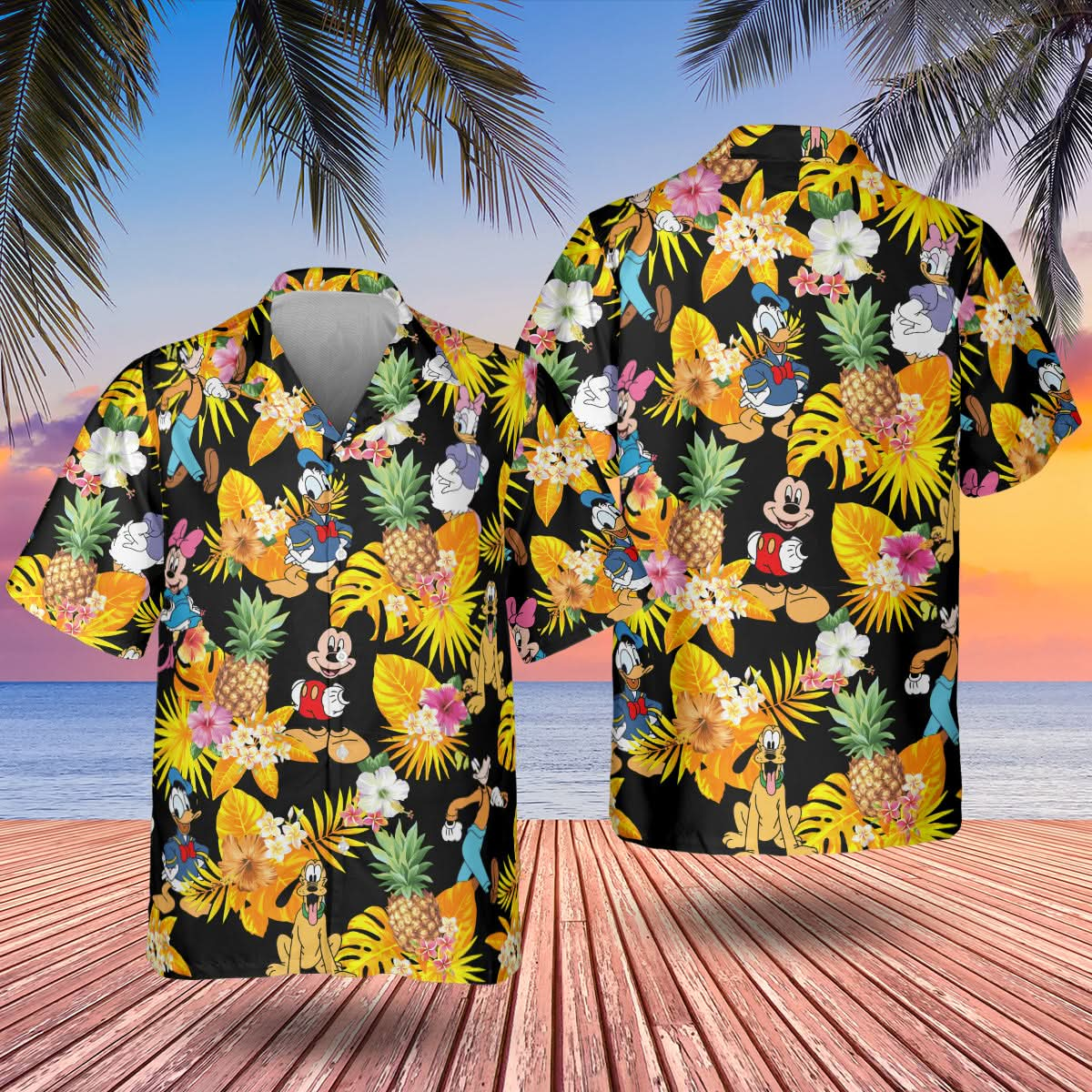 Mouse and Friends Hawaiian Summer Shirt- 406TTHNHS114