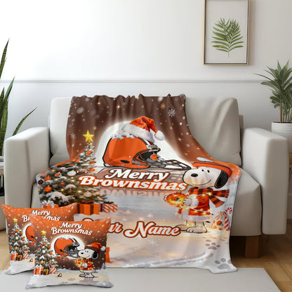 CB x SNP | Premium Christmas Fleece Blanket & Throw Pillow