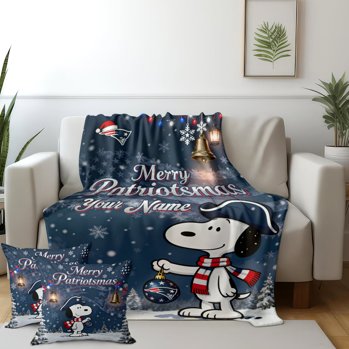 NEP x SNP | Premium Christmas Fleece Blanket & Throw Pillow