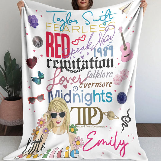 Custom Name Swiftie - Albums Taylor Swift Blanket 407HLHNBL044