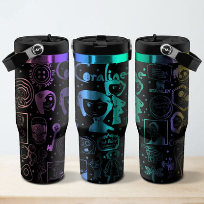 Coraline Movies IceFlow 40oz Custom Tumbler - 410HLHNTB001