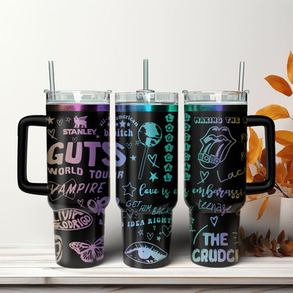 40oz Olivia Rodrigo Tumbler 408VTTLTB042 - Guts World Tour 2024