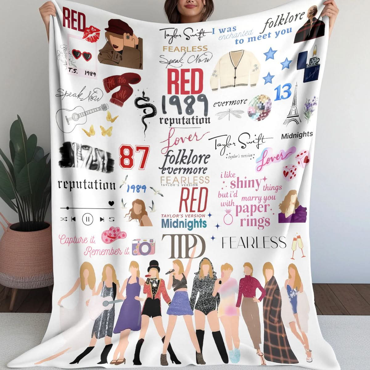 Taylor Swift Albums Blanket - 407HLHNBL053