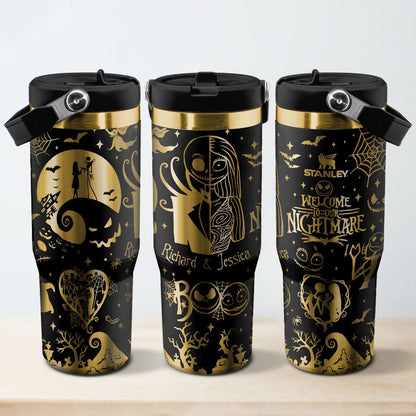 Couple Custom Disney Nightmare Before Christmas IceFlow 40oz Tumbler - 410QAHNTB020