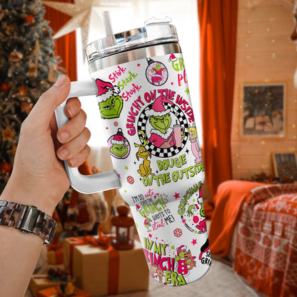 Custom Grinch 40oz Tumbler - 410QAHNTB023