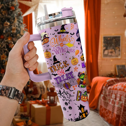 Custom Happy Hallothanksmas Grinch 40oz Tumbler - 410QAHNTB031