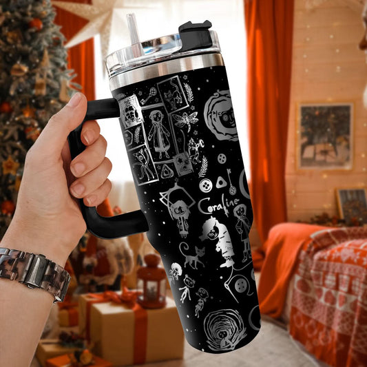 Custom Name Coraline Movies 40oz Tumbler - 409HLHNTB179