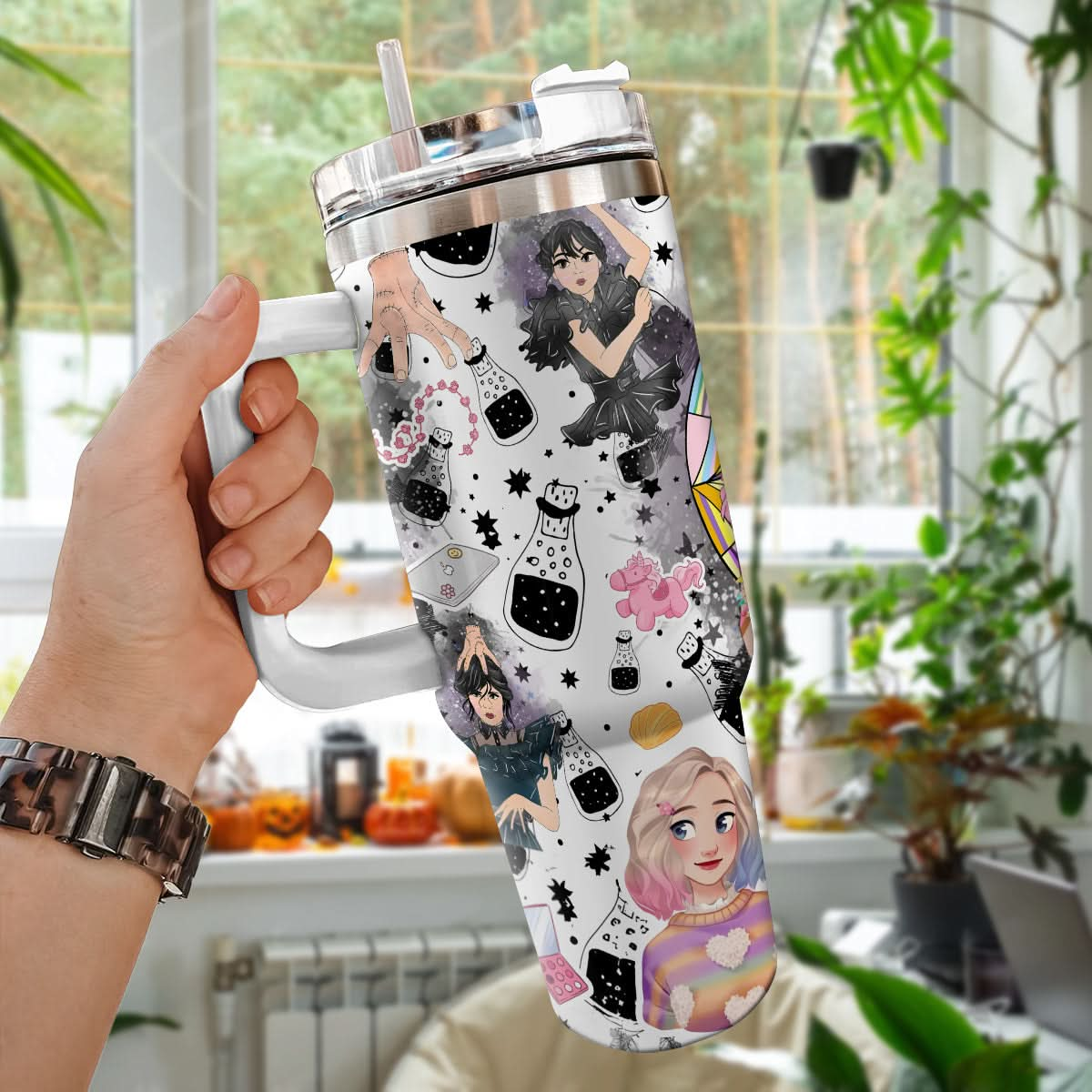 Wednesday Addams 40oz Tumbler - 409TTHNTB013