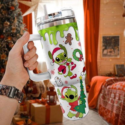 Stitch Grinch Movie 40oz Custom Tumbler - 410TTHNTB007