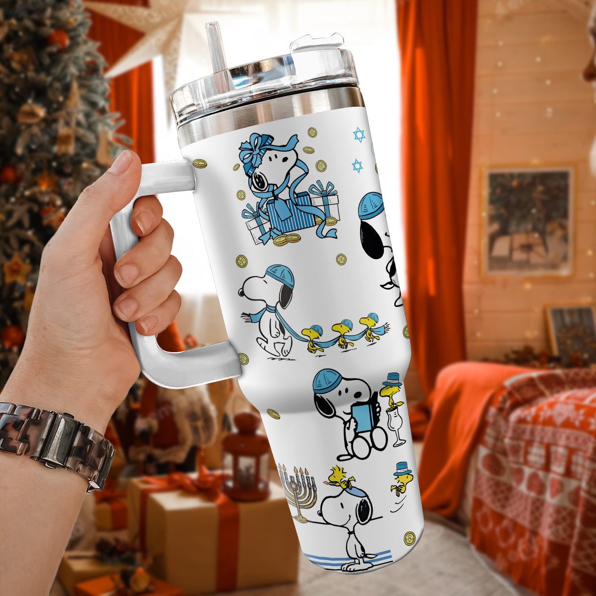 Snoopy Hanukkah Dog Tumbler 40oz - 411HLHNTB039