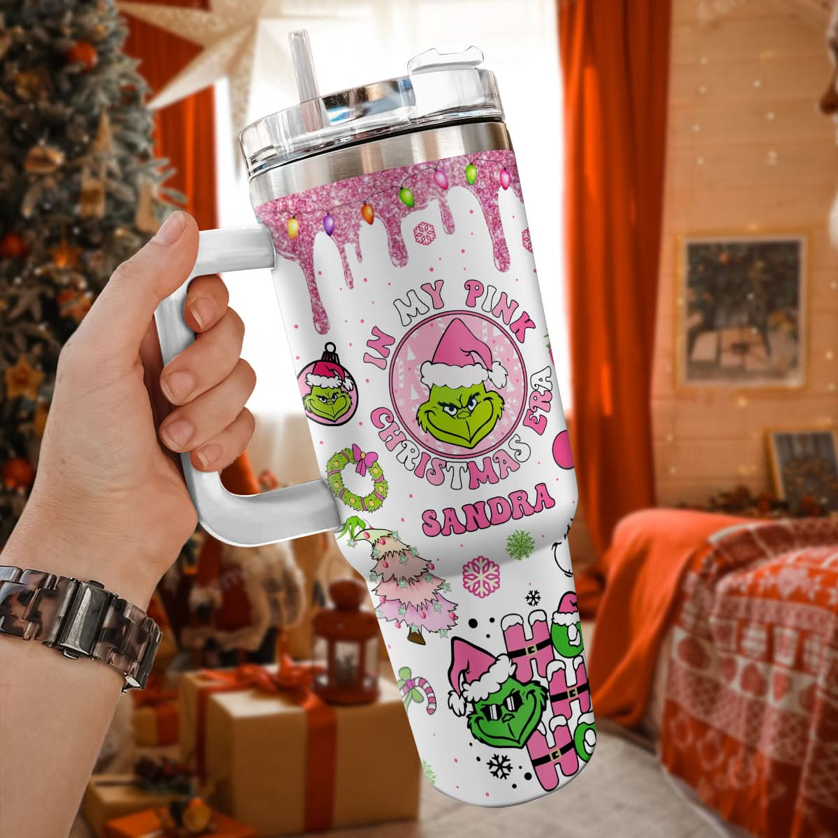 Custom Grinch 40oz Tumbler - 410QAHNTB025