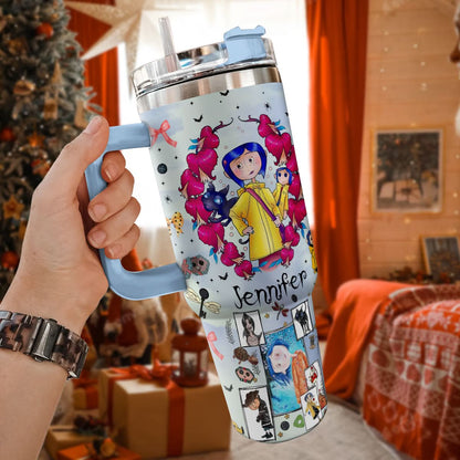 Custom Name Coraline Movies 40oz Tumbler - 409HLHNTB183