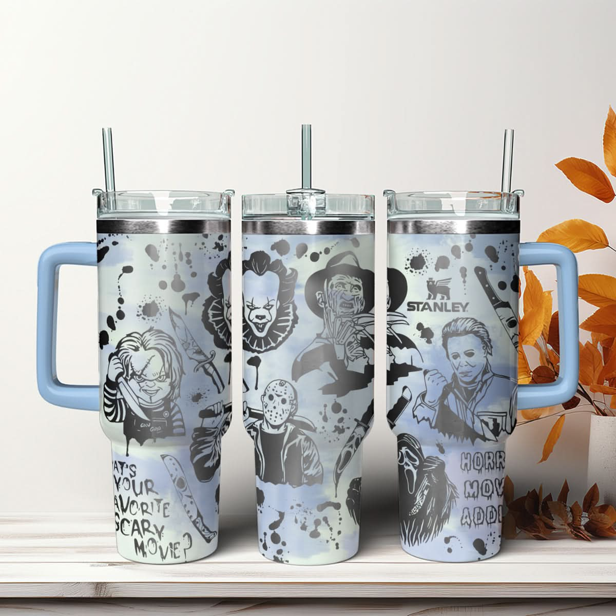 Horror Movies Characters 40oz Tumbler - 408HLHNTB079