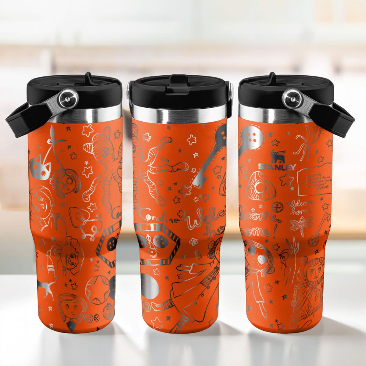 Coraline Custom IceFlow 40oz Tumbler - 410TTHNTB003