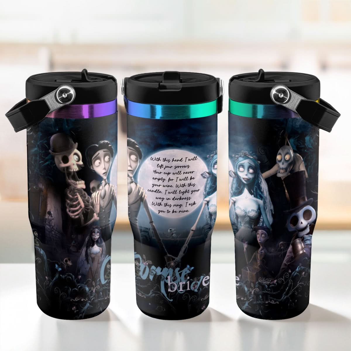 Halloween Corpse Bride IceFlow 40oz Tumbler - 409VTHNTB058