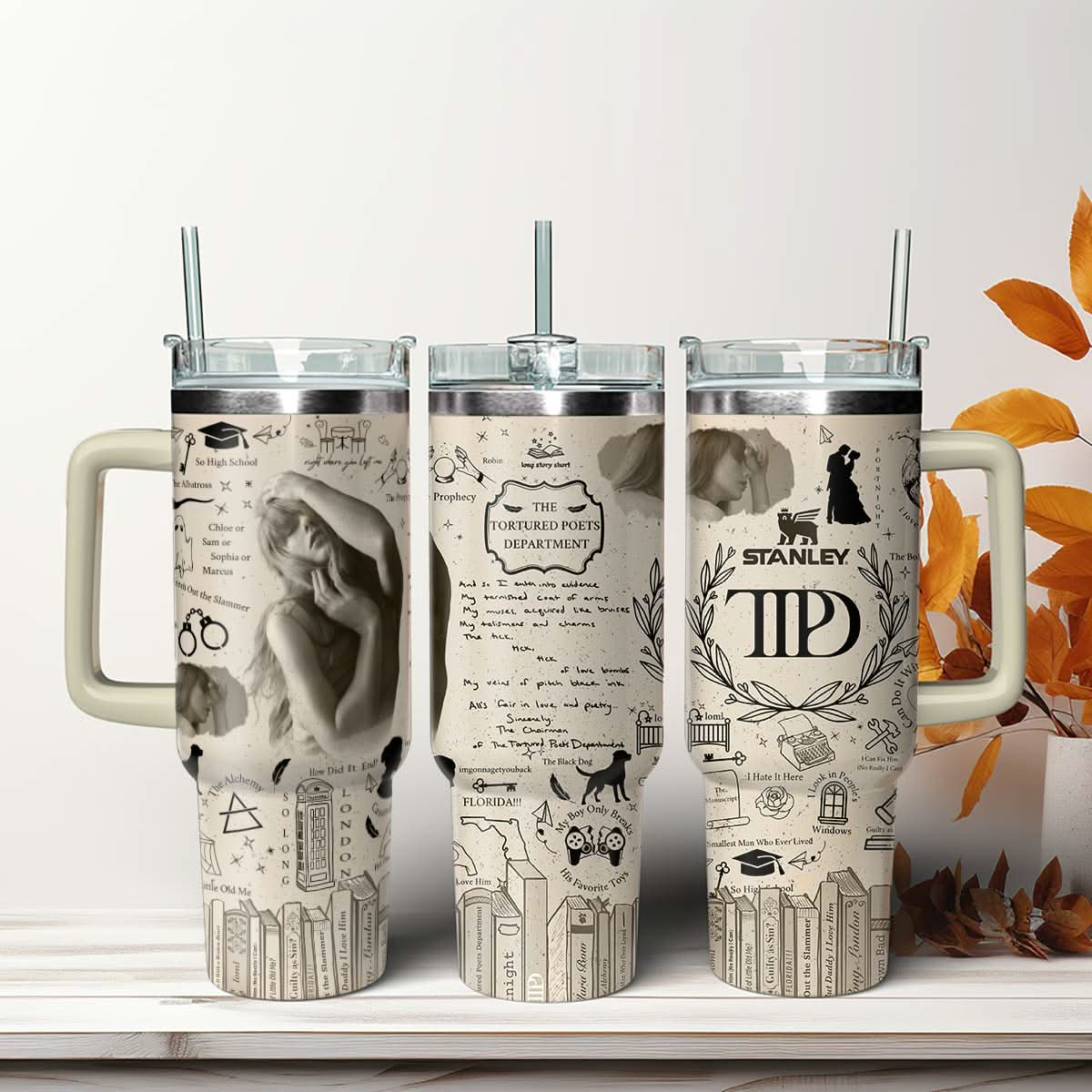 TS Albums Vintage Printed Tumbler - 406HLHNTB009