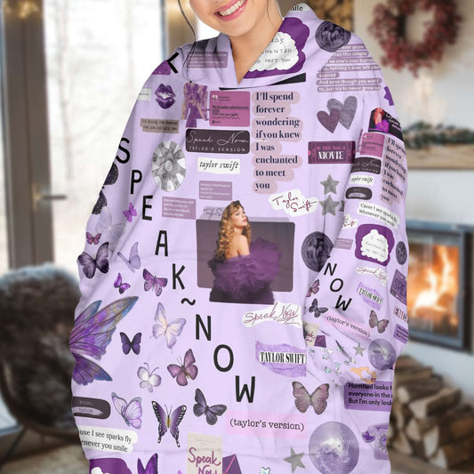 Taylor Swift Speak Now Blanket Hoodie - 408HLHNBH102