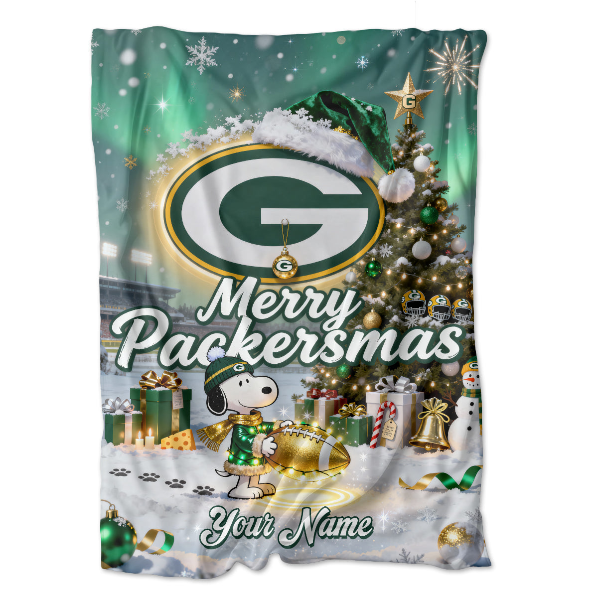 GB x SNP | Premium Christmas Fleece Blanket & Throw Pillow