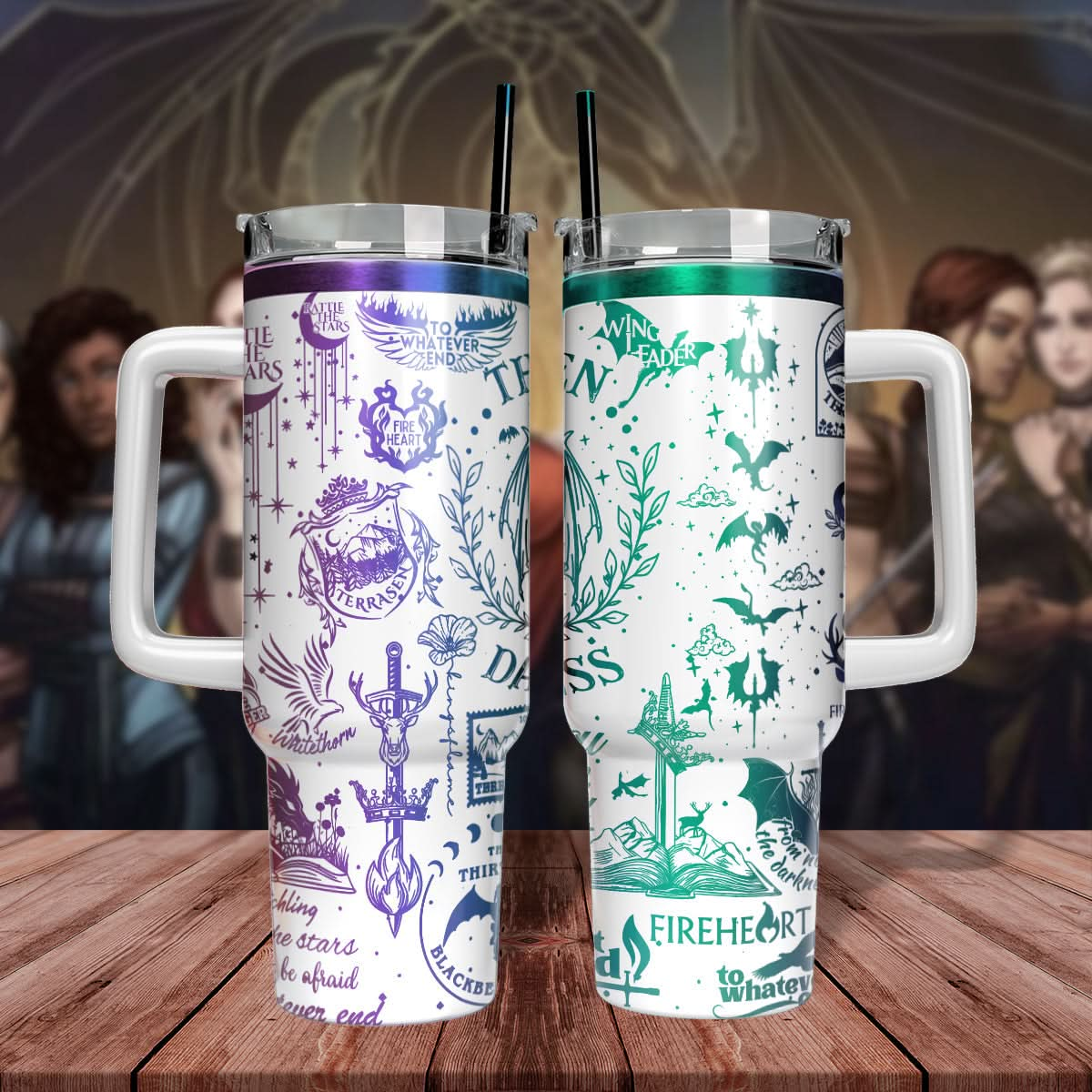 The Thirteen Throne Of Glass Engraved 40oz Tumbler - 406TTHNTB103