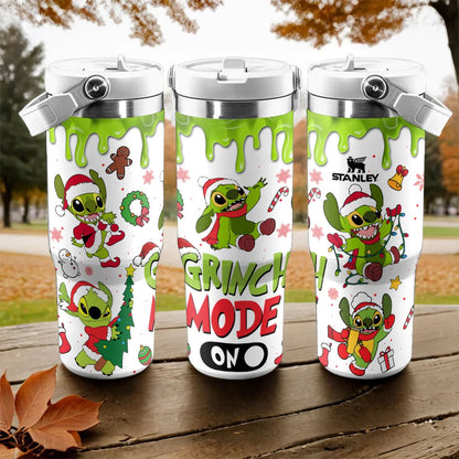 Stitch Grinch Movie IceFlow 40oz Custom Tumbler - 410TTHNTB007