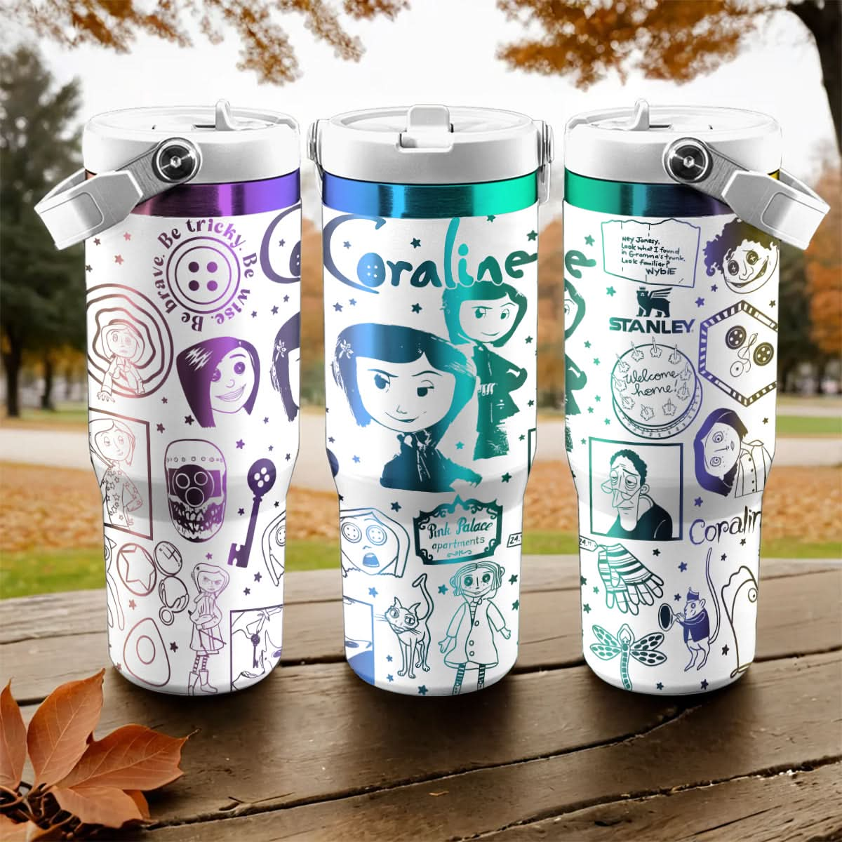 Coraline Movies IceFlow 40oz Custom Tumbler - 410HLHNTB001