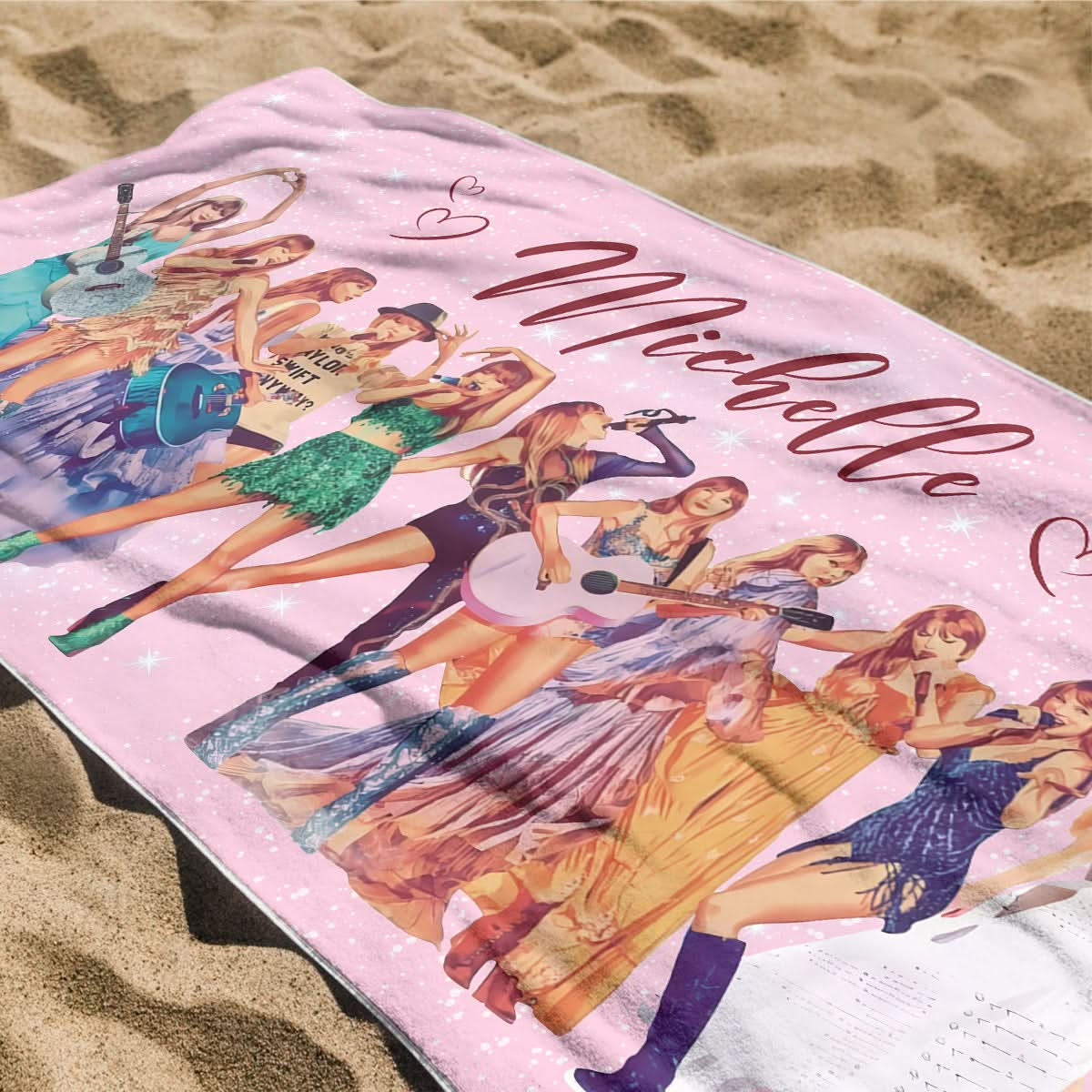 Swiftie Tour Inspired Custom Name Beach Towel- 406TTHNBT117