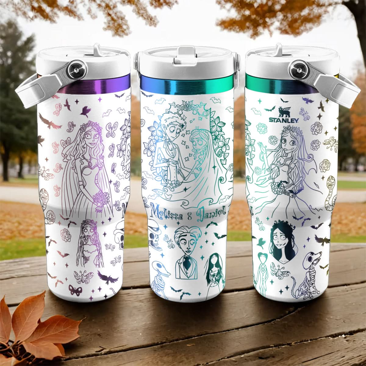 Custom Corpse Bride IceFlow 40oz Tumbler - 409VTHNTB054