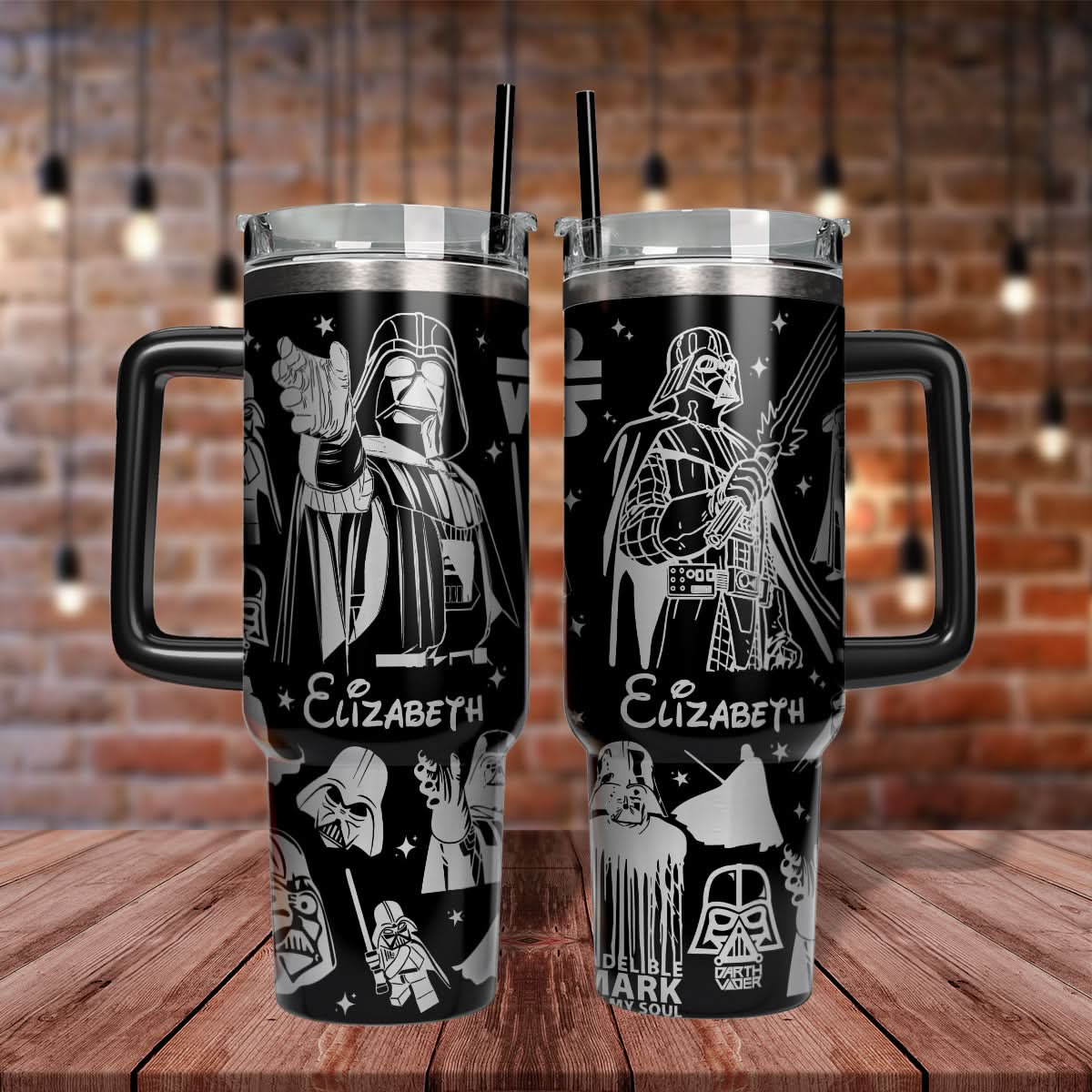 Custom Disney Father Day Darth Vader Star Wars Tumbler 40 oz - 407HLHNTB017