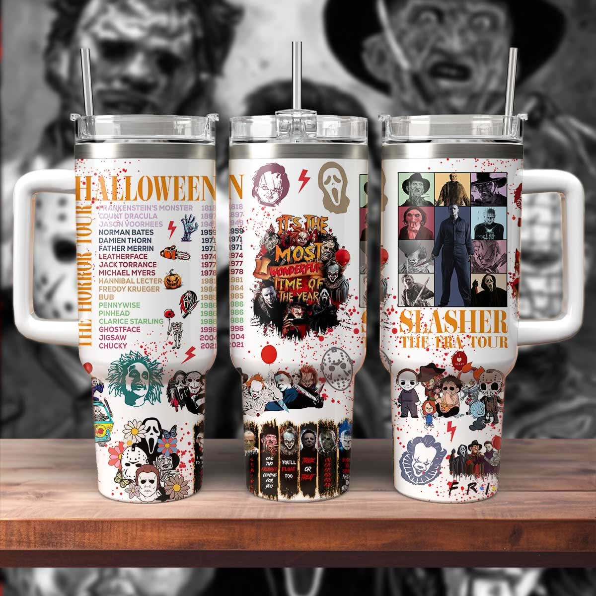 Horror Characters Eras Tour 40oz Tumbler - 406TTTLTB075