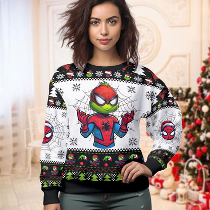 Christmas Grinch Ugly Sweater Custom, For Fan And Kids - 411QAHNUS019