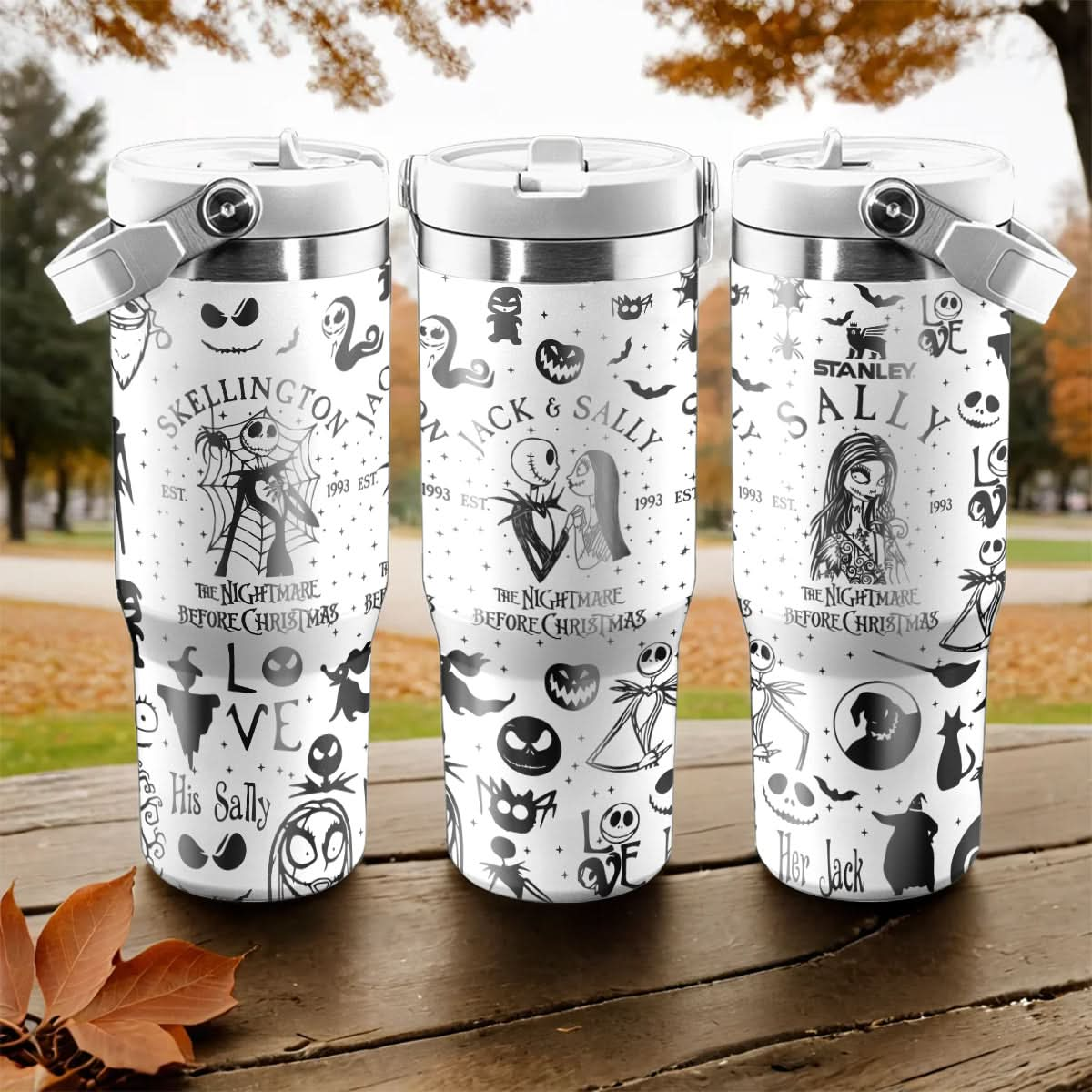 The Nightmare Christmas Before IceFlow 40oz Tumbler - 409HLHNTB153