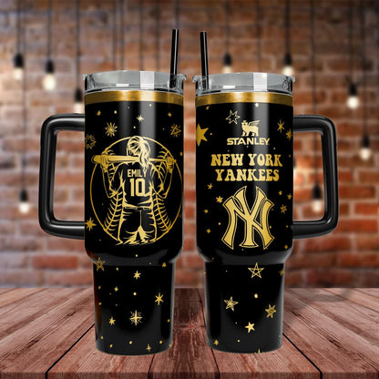 Custom Baseball Team Engraved 40oz Tumbler