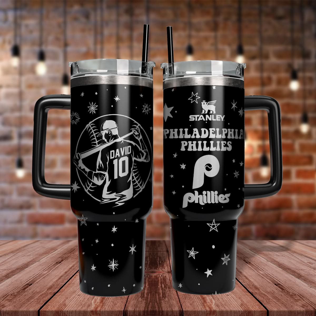 Custom Baseball Team Engraved 40oz Tumbler