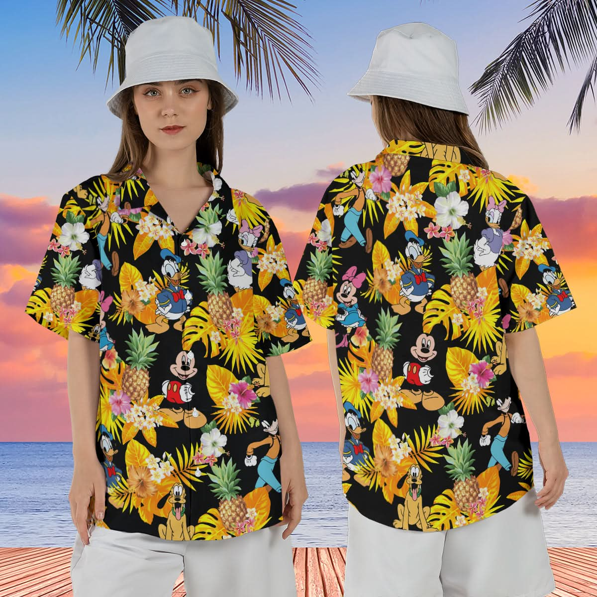 Mouse and Friends Hawaiian Summer Shirt- 406TTHNHS114