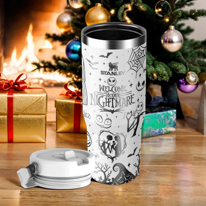 Couple Custom Disney Nightmare Before Christmas IceFlow 40oz Tumbler - 410QAHNTB020