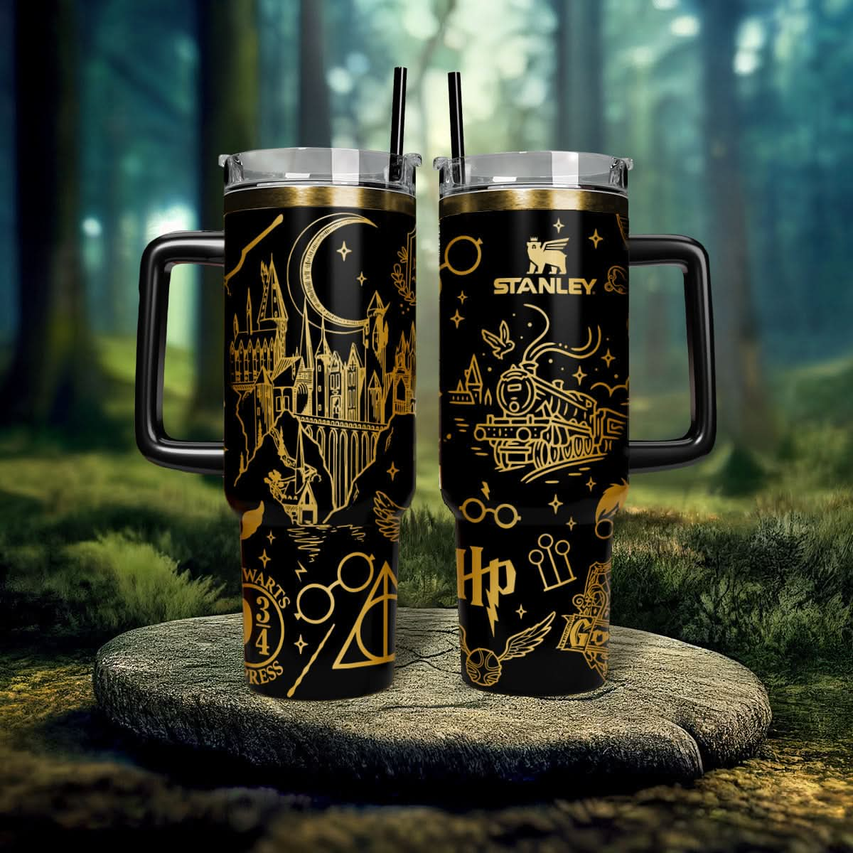 HP Wizard Worlds Engraved 40oz Tumbler- 407HLHNTB052