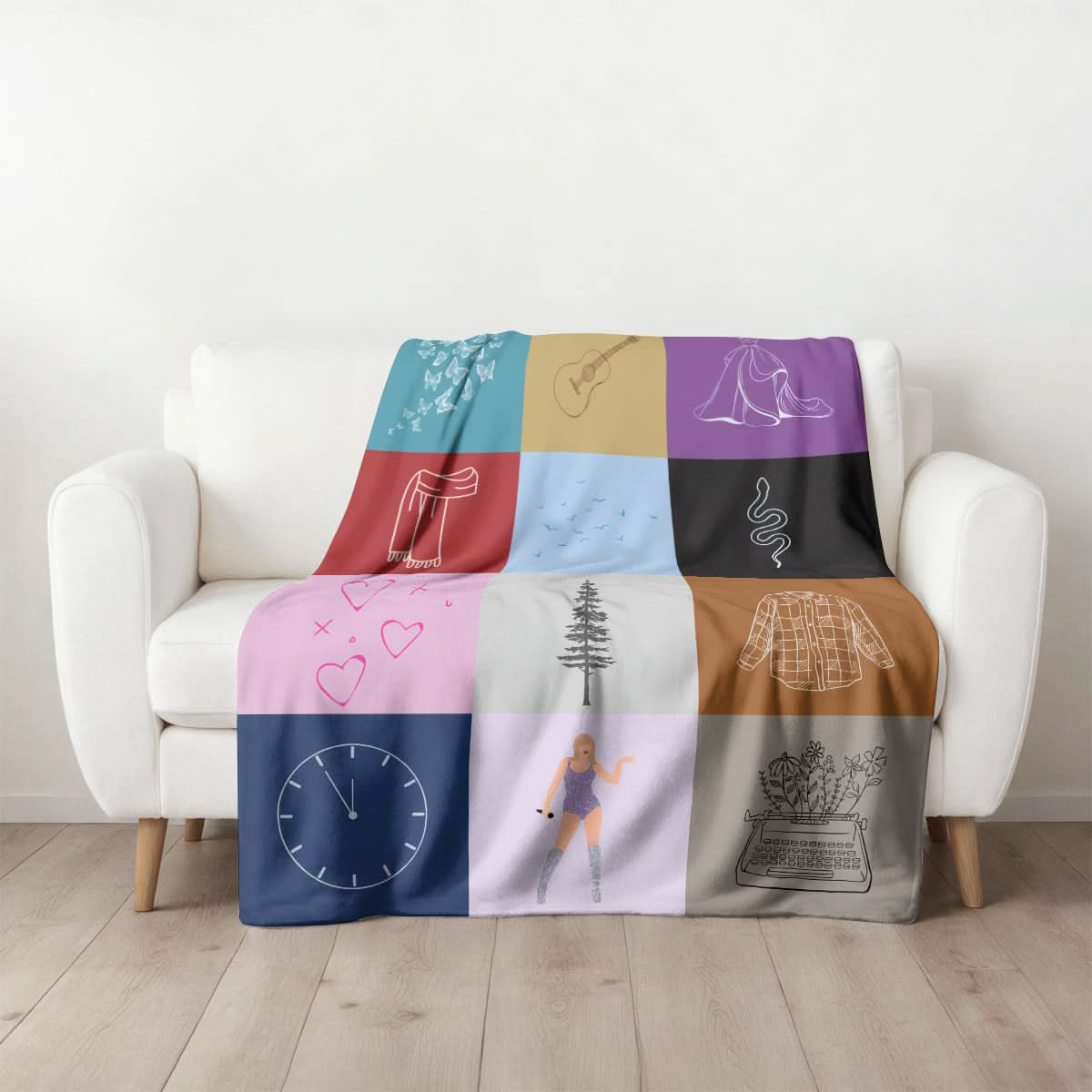 Taylor Swift Albums, Swiftie Blanket 407HLHNBL046