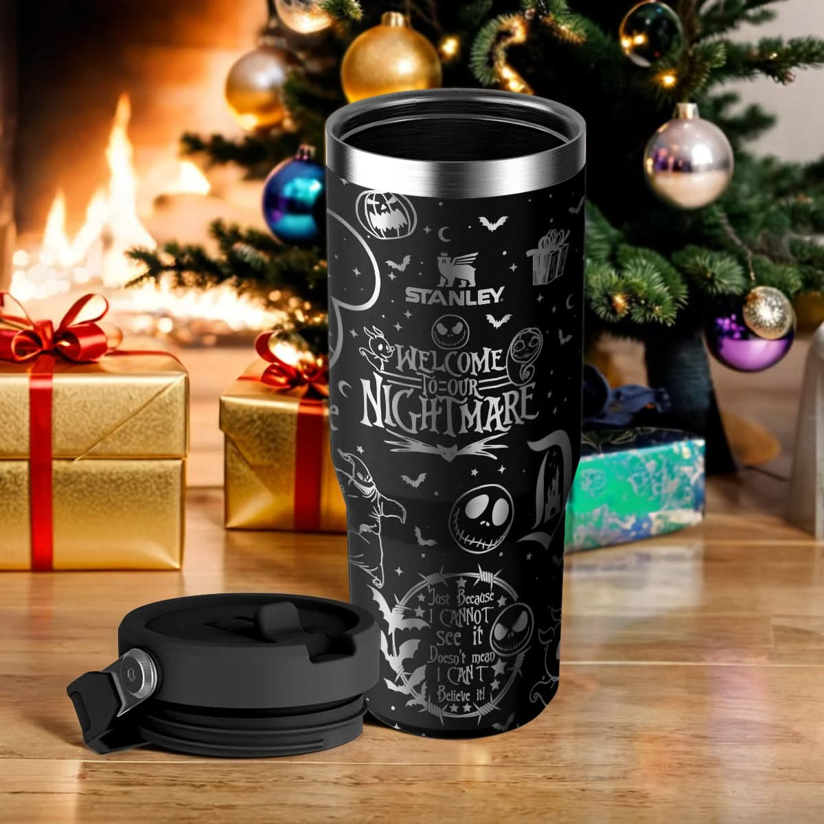 A Couple Custom Disney Nightmare IceFlow 40oz Tumbler - 410TTHNTB033