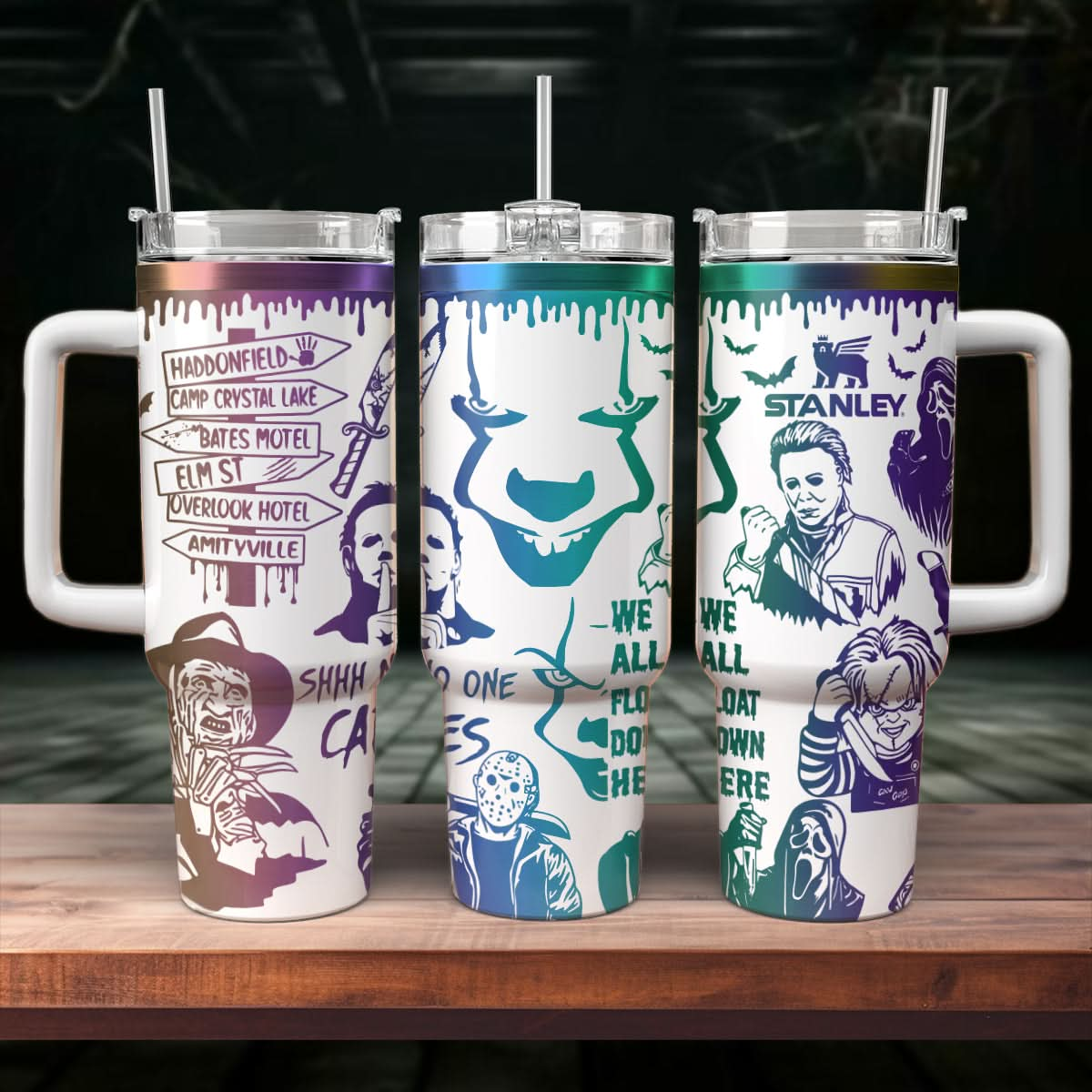 Horror Movies Characters 40oz Tumbler - 407HLHNTB061