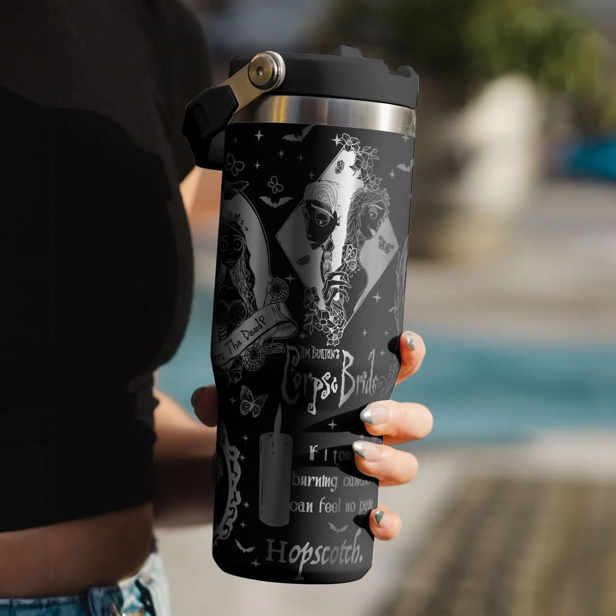 Emily, Victor Corpse Bride Halloween IceFlow 40oz Tumbler - 409HLHNTB160