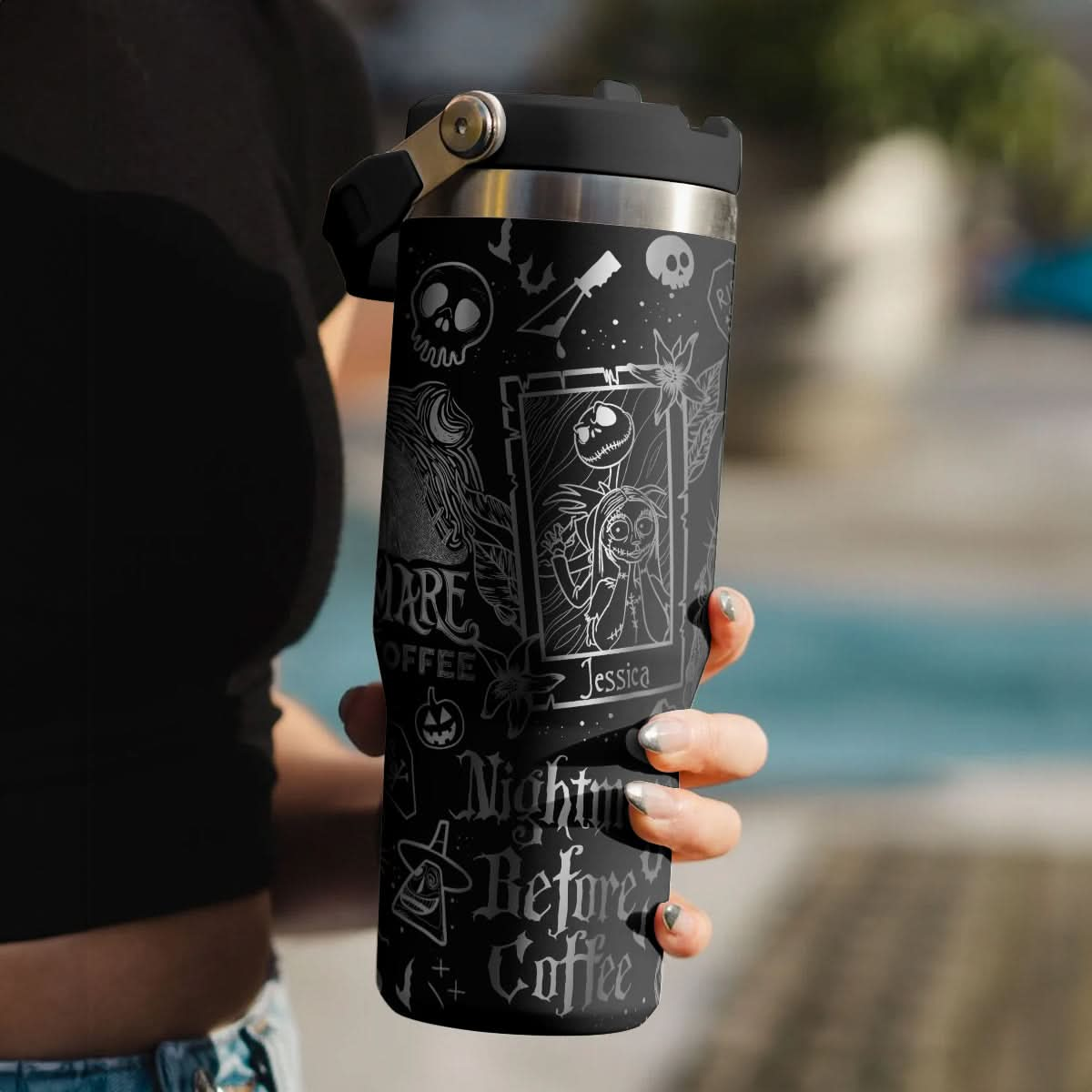 Lover Nightmare Before Xmas IceFlow 40oz Custom Tumbler - 409VTHNTB024