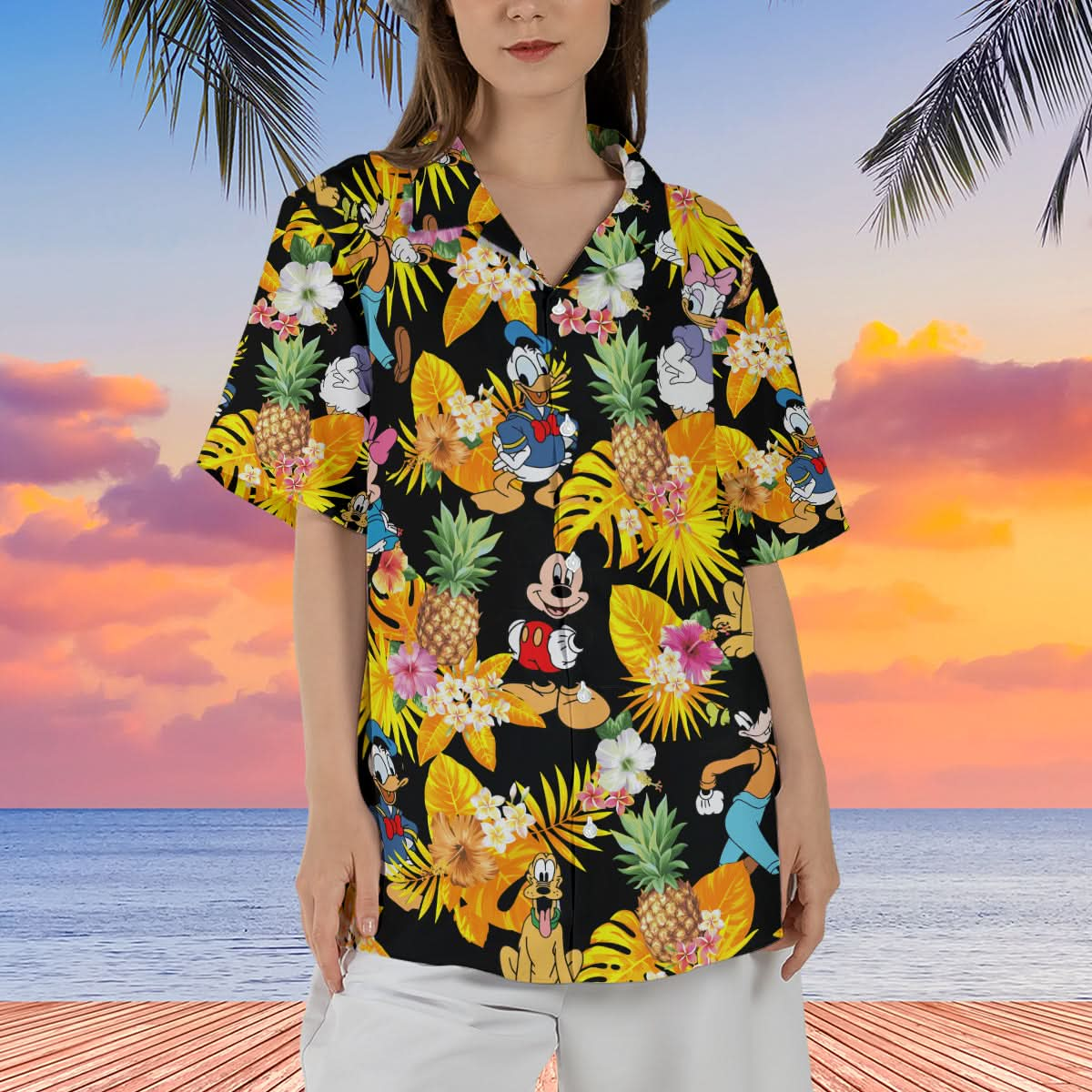 Mouse and Friends Hawaiian Summer Shirt- 406TTHNHS114