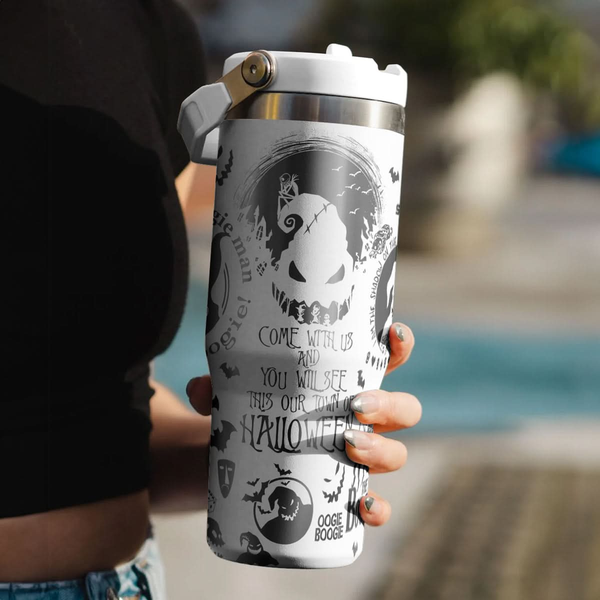 "I'm the Oogie Boogie man" IceFlow 40oz Tumbler - 408VTHNTB033