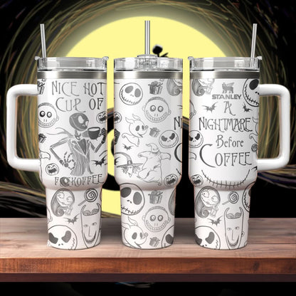 The Nightmare Before Coffee Christmas 40oz Tumbler - 408HLHNTB085