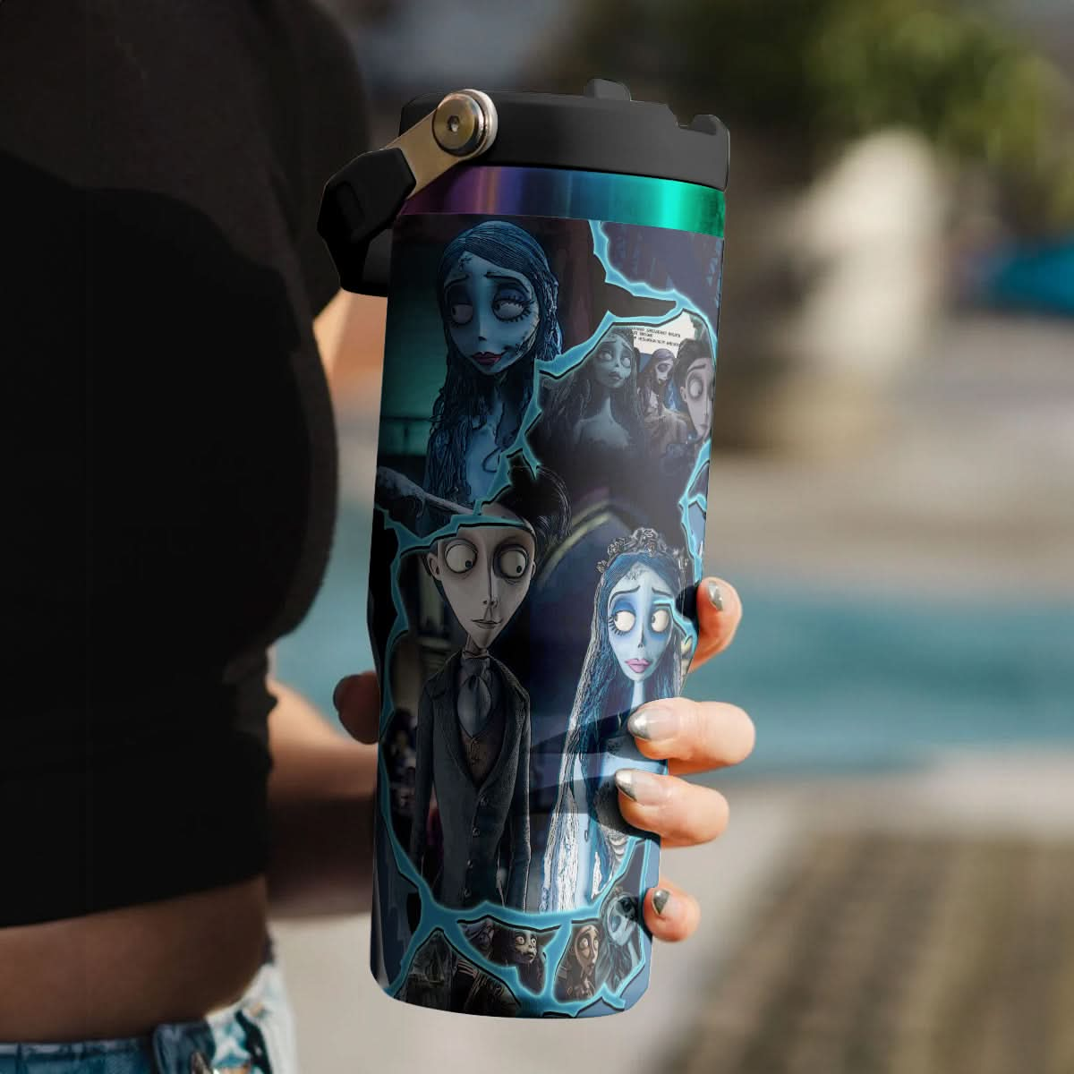 Halloween Corpse Bride IceFlow 40oz Tumbler - 409HLHNTB167