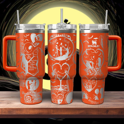 Couple Custom Name - Jack & Sally 40oz Tumbler - 408VTHNTB036