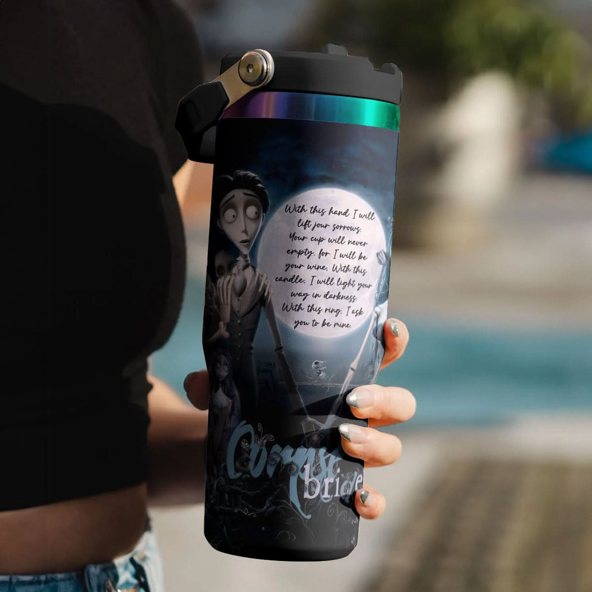 Halloween Corpse Bride IceFlow 40oz Tumbler - 409VTHNTB058