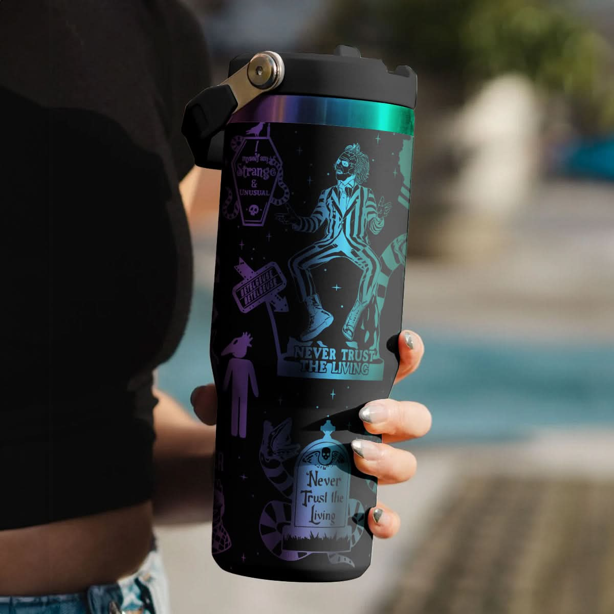 Beetlejuice Movies IceFlow 40oz Tumbler - 409HLHNTB177