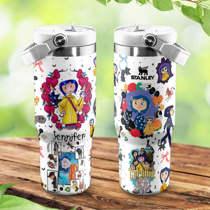 Custom Name Coraline Movie IceFlow 40oz Tumbler - 409HLHNTB183