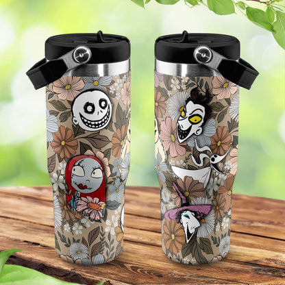 Nightmare Before Christmas Floral IceFlow 40oz Tumbler - 408HLHNTB090